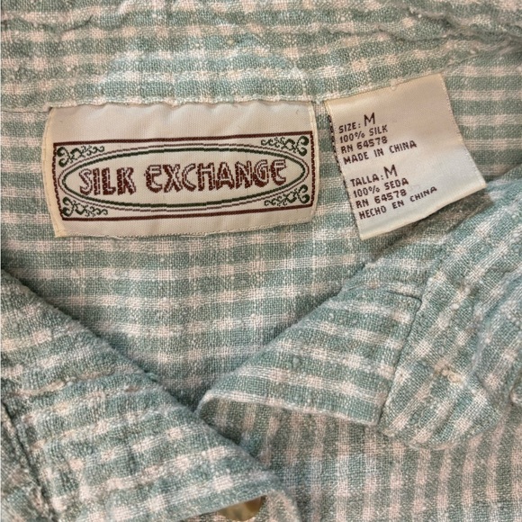 Silk Exchange Green Plaid Flannel Tank Top - Picture 4 of 5